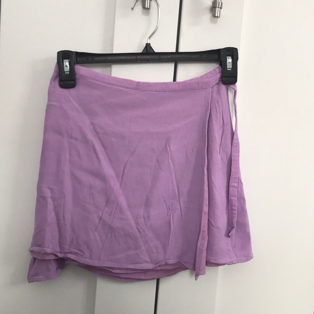 Aritzia lilac miniskirt